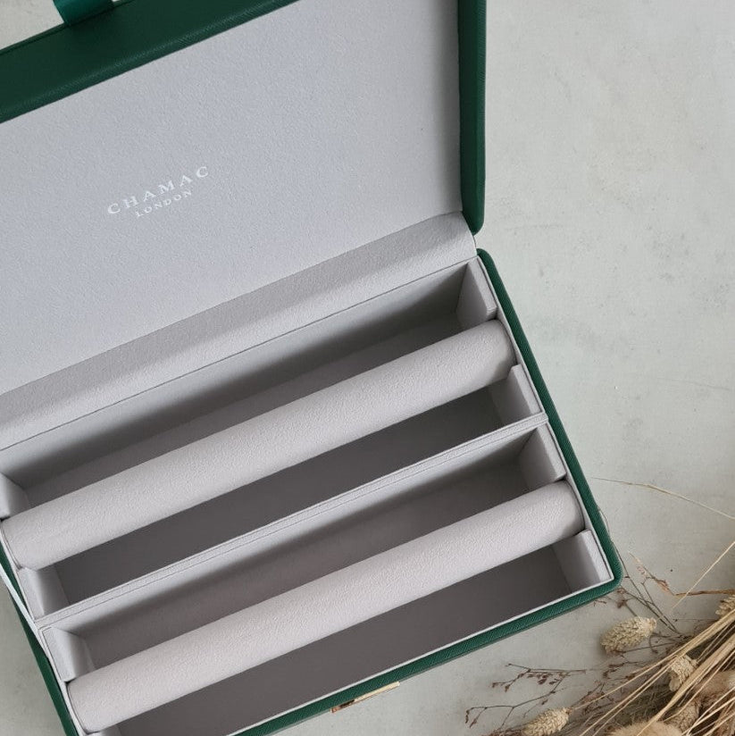 Green 2 Row Bangle Box